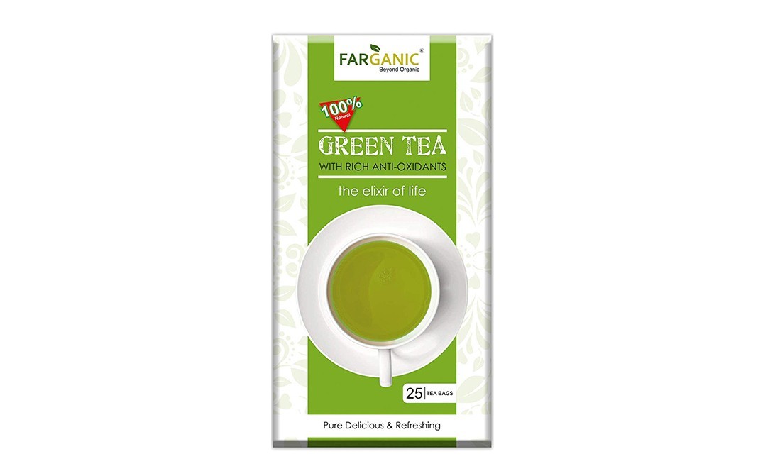 Farganic Green Tea With Rich Anti-oxidants   Pack  25 pcs